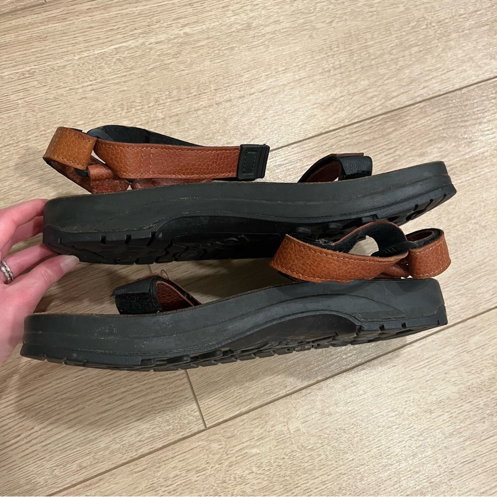 Teva Men’s Leather Brown Outdoor Strappy Sandals Hiking Size 10 - Picture 6 of 9